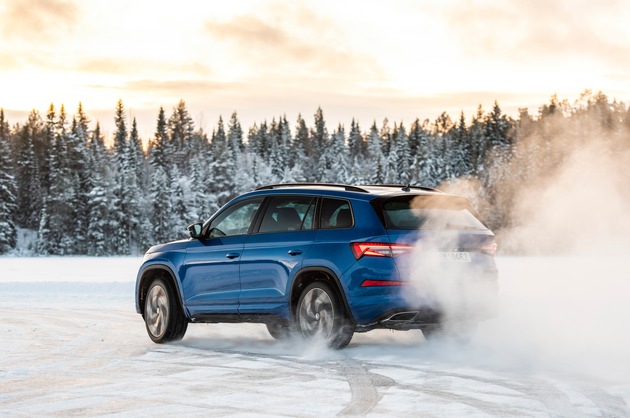 Schweden erleben: Škoda 4×4-Modelle auf Eis und Schnee