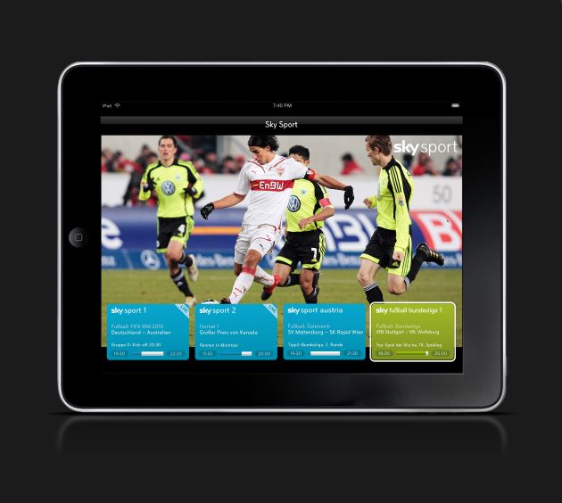 Pünktlich zur Fußball WM: Sky bringt einzigartiges Live-Sport-Erlebnis auf das iPad