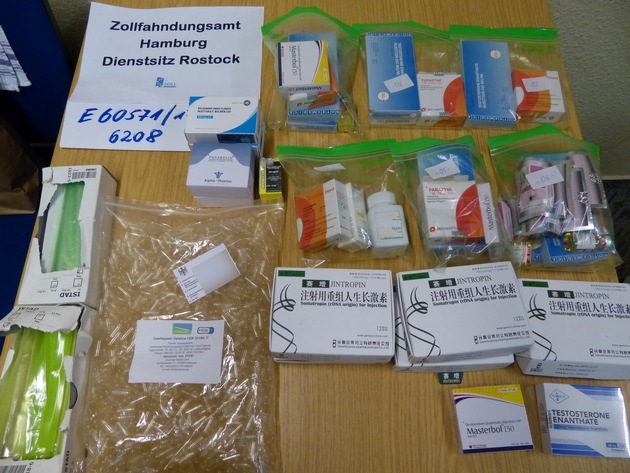 ZOLL-HH: Dopingmittel und Rauschgift sichergestellt