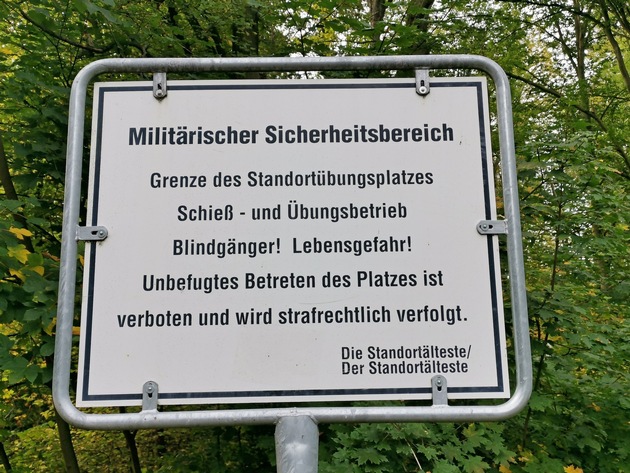 DBU Naturerbe - Drosselberg: Standortübungsplatz Erfurt bleibt für Besucher gesperrt - Spazieren im östlichen Teil aber erlaubt