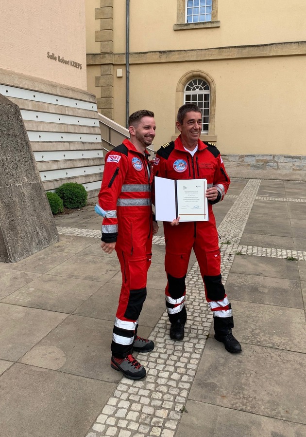 Adenauer-De Gaulle-Preis 2020 / DRF Luftrettung und Luxemburg Air Rescue ausgezeichnet