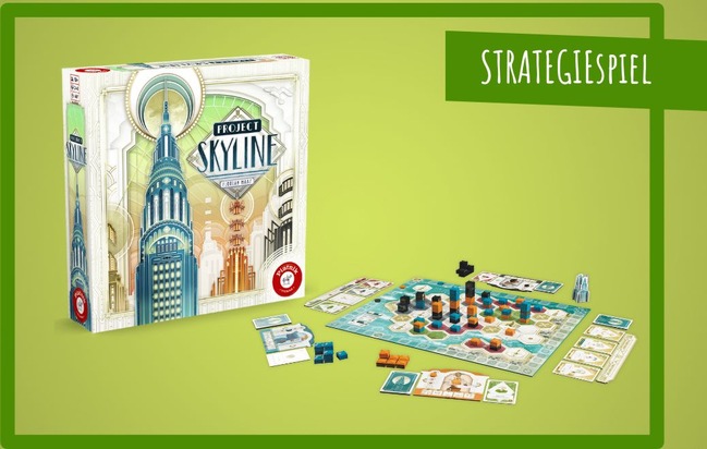 Project Skyline: Clever bauen und haushoch gewinnen - Neues Strategiespiel von Piatnik wächst in den Himmel