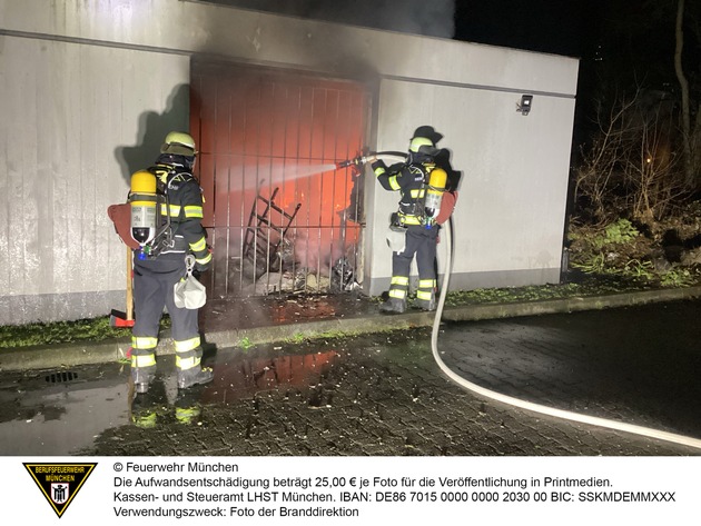 FW-M: Feuer in Lagerraum einer Malerei (Sendling-Westpark)