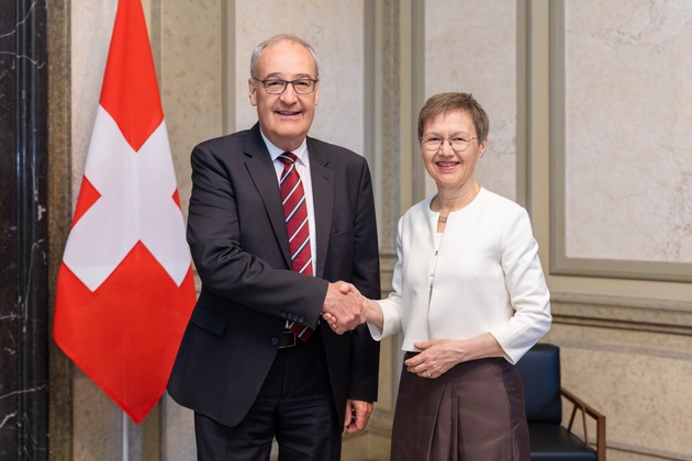 Treffen mit Bundespräsident Guy Parmelin und Finanzministerin Karin Keller-Sutter sowie hochrangigen Vertreterinnen und Vertretern der Schweiz