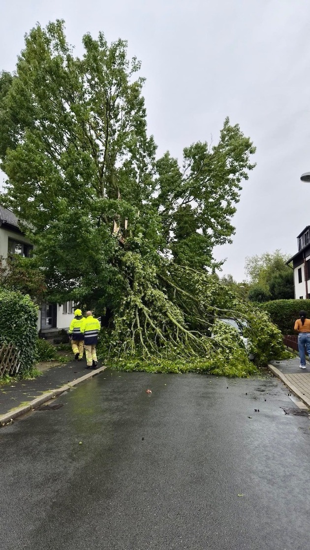 FW Ratingen: Unwetter sorgt für erhöhtes Einsatzaufkommen