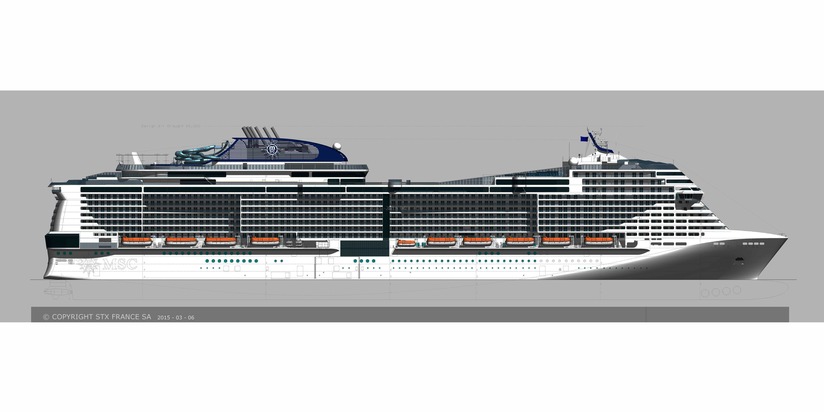 Baustart einer neuen Schiffsgeneration: Erster Stahlschnitt für die Schiffe der «Vista»-Klasse von MSC Cruises bei STX France in Saint-Nazaire