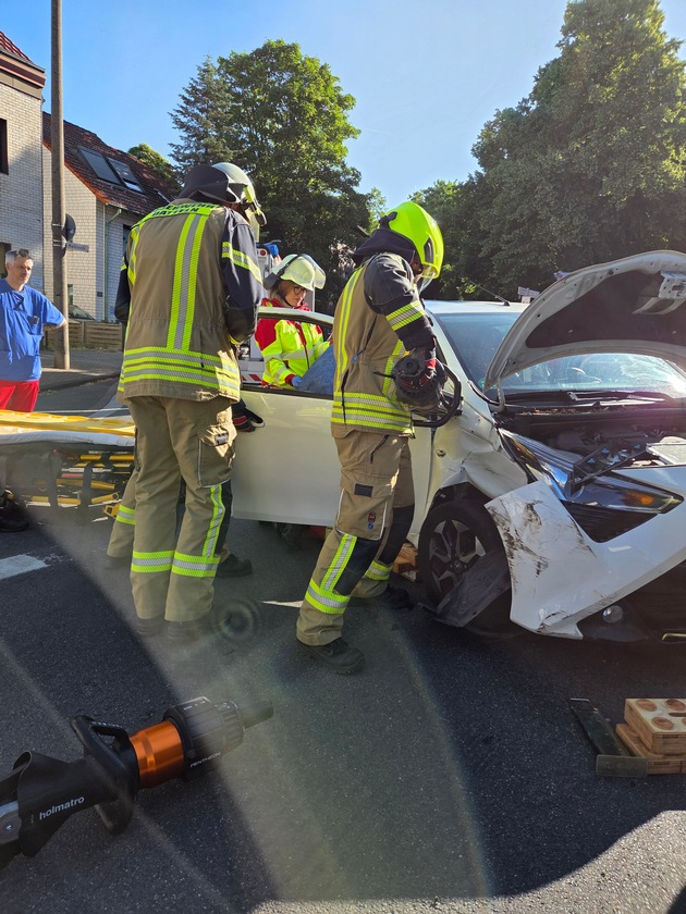 FW Datteln: Verkehrsunfall mit einer verletzten Person