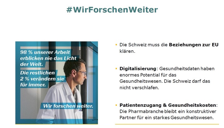 Interpharma: Wachsende Herausforderung: Pharmaindustrie auch zukünftig auf attraktive Rahmenbedingungen angewiesen