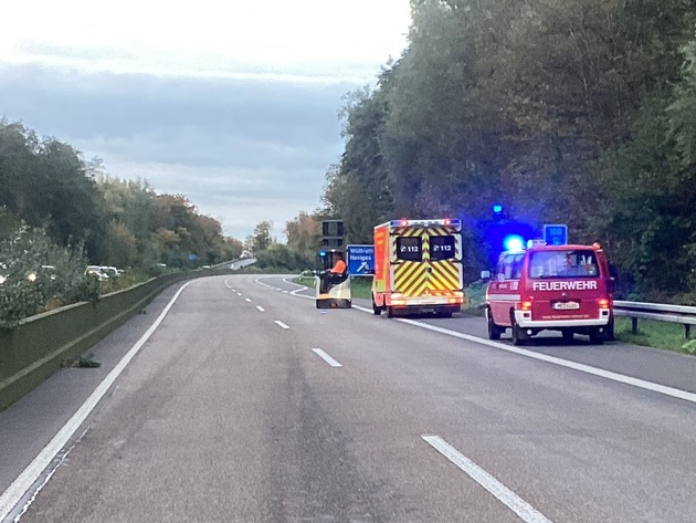 FW-Velbert: Einsatz auf der A535