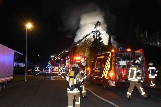 FF Olsberg: Wohnhausbrand in Olsberg