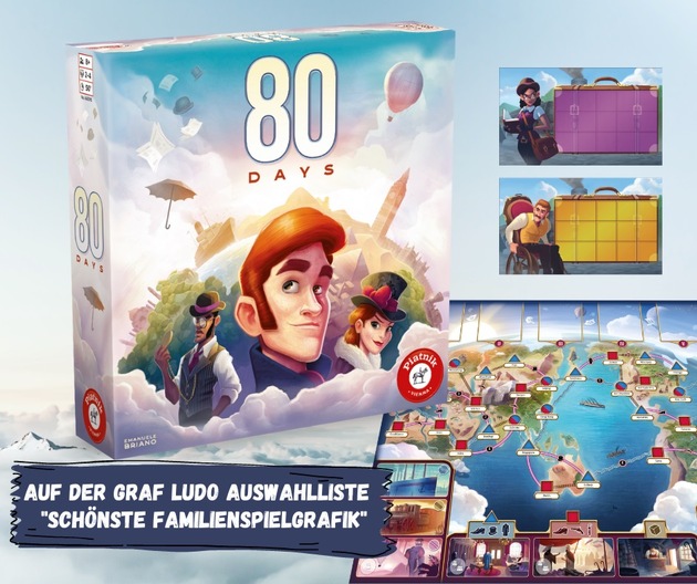 80 Days - Piatniks Familienspiel auf der GRAF LUDO Auswahlliste