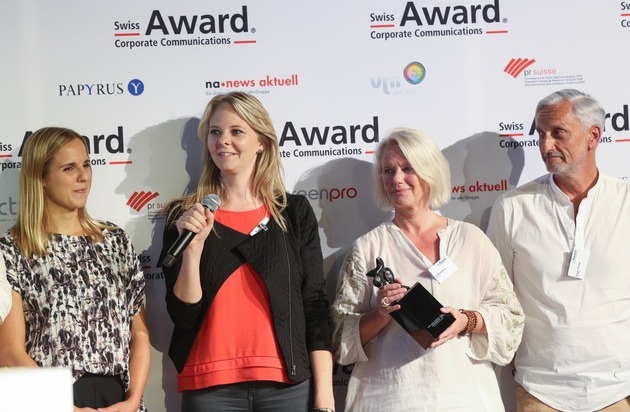 Award Corporate Communications: Swiss Award Corporate Communications: Von den sechs nominierten Projekten erhielten zwei die begehrte Award-Troph&auml;e