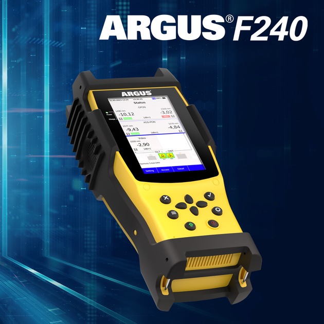 A intec apresenta o equipamento de teste de fibra óptica ARGUS® F240 na ANGA COM