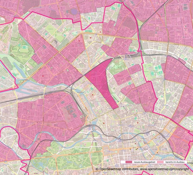 Glasfaser für Berlin Mitte und Hellersdorf ab sofort buchbar
