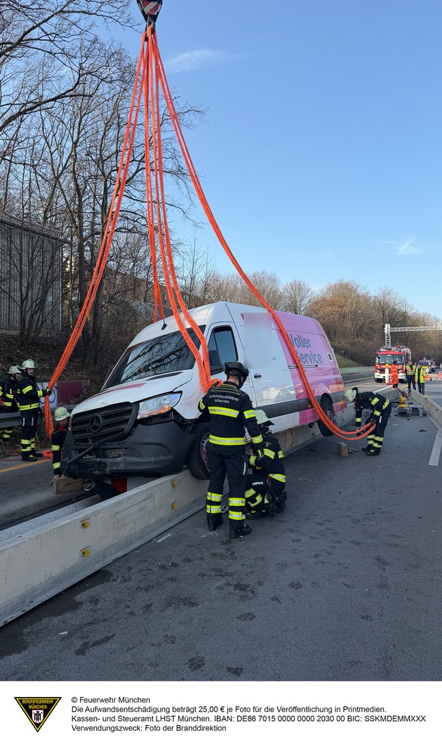 FW-M: Kleintransporter auf Abwegen (Hadern)