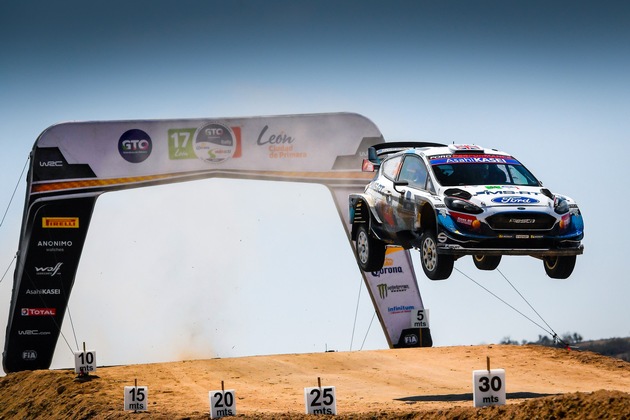 Podiumsergebnis für Teemu Suninen und den Ford Fiesta WRC bei der WM-Rallye Mexiko