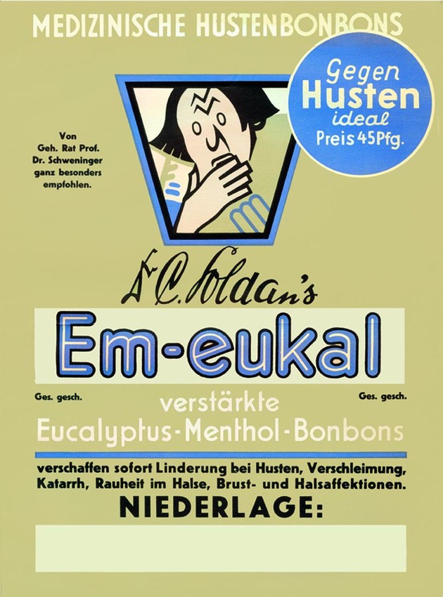 100 Jahre Em-eukal: Seit einem Jahrhundert begleitet das Bonbon, nur echt mit der Fahne, wohltuend und genussvoll