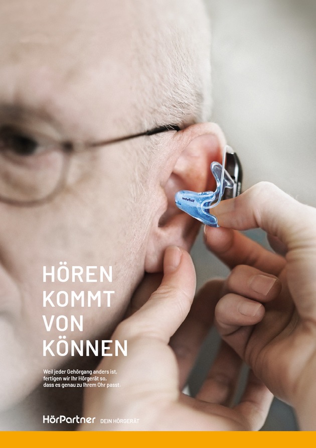 Kampagne wirbt für gutes Hören durch gutes Handwerk: HörPartner brechen mit Konventionen gängiger Hörakustiker-Werbung