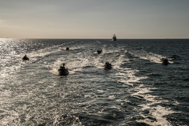 BPOLD-BBS: Bundespolizei übt gemeinsam mit internationalen Partnern des ATLAS Verbundes im Rahmen einer maritimen Übung auf Hoher See