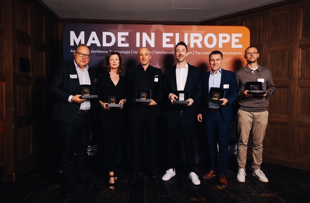 DUP UNTERNEHMER-Magazin: Neuer Award für Unternehmen: "Made in Europe - Award for Excellence" gestern Abend an Schwarz Digits, TeamViewer, Seeburger, Neura Robotics und Vorwerk vergeben / Sonderpreis für Eintracht Frankfurt