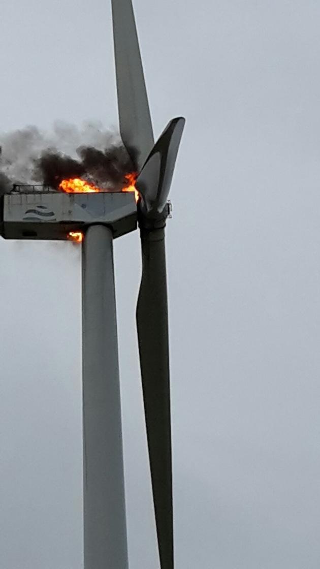 FW-KLE: Brand einer Windkraftanlage - Abschlußmeldung