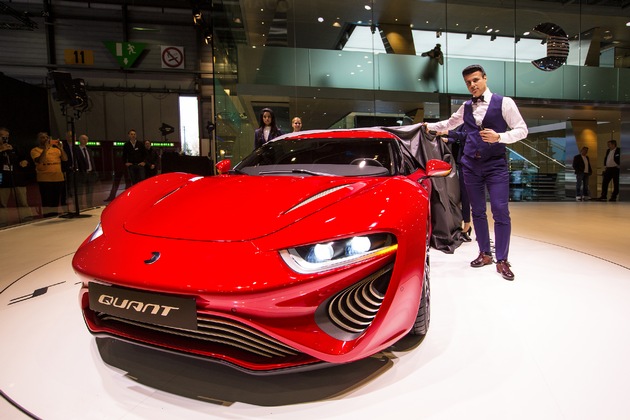 Zwei erfolgreiche Weltpremieren auf dem Genfer Auto-Salon: QUANT F und QUANTiNO beeindrucken die Messebesucher