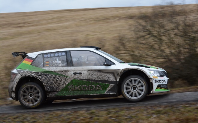 SKODA AUTO Deutschland will mit Kreim/Christian den deutschen Rallye-Meistertitel verteidigen (FOTO)