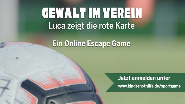 Gegen Gewalt in Sportvereinen: Neues Online Escape Game der Kindernothilfe