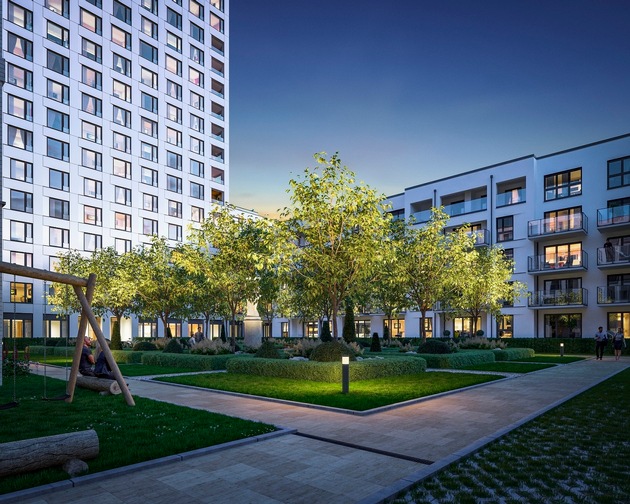 Pressemitteilung: Instone Real Estate feiert Richtfest für „SEETOR Living“ in Nürnberg