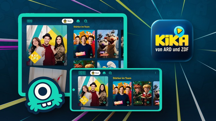 Die App für Kinder: KiKA-Player erhält umfangreiche Überarbeitung / Neue Funktionen und Usability-orientiertes Redesign