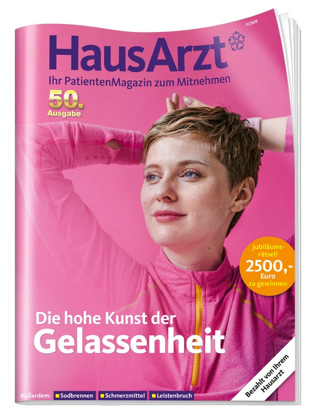 Jubiläum: 50. Ausgabe des HausArzt-PatientenMagazins / Deutschlands größtes Gesundheitsmagazin aus der Hausarztpraxis verzeichnet Reichweitenhoch (FOTO)