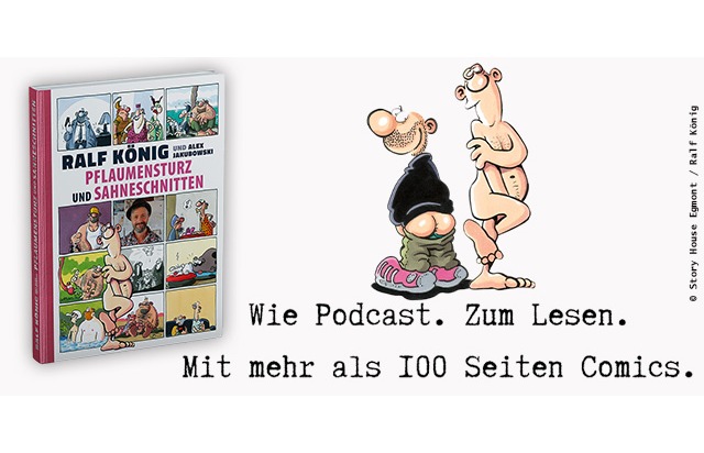 Ralf König feiert 65 Jahre – mit „Pflaumensturz und Sahneschnitten“!