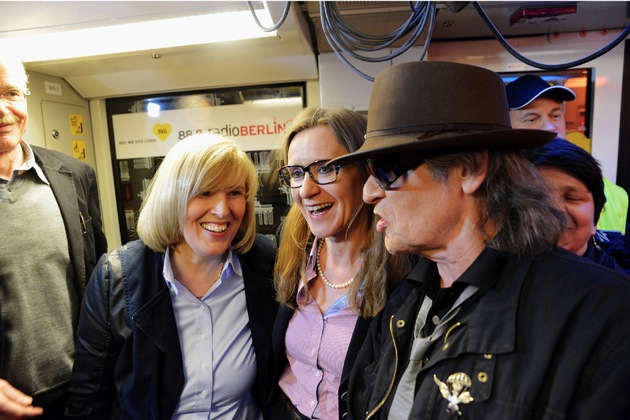 Udo Lindenberg rockt den Sonderzug nach Pankow/radioBerlin 88,8 und die BVG machten die Aktion möglich