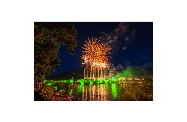 Lichtermeer über Heidelberg