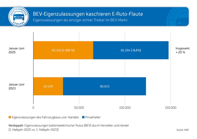 Kfz-Gewerbe warnt: Eigenzulassungen täuschen über E-Auto-Flaute hinweg