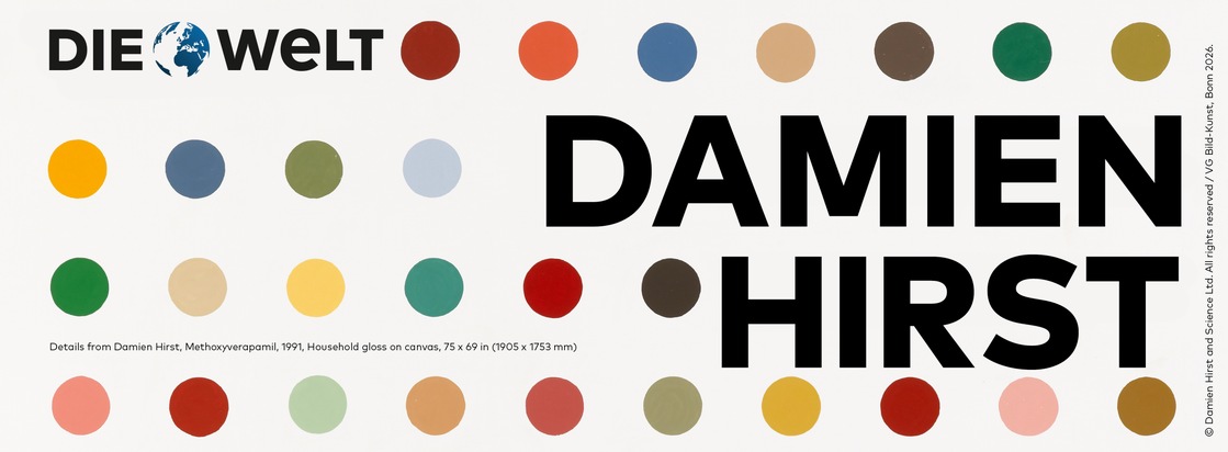 Damien Hirst kuratiert die WELT-Künstlerausgabe 2026