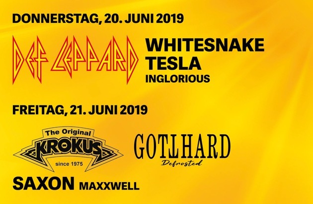 Rock the Ring AG: Rock the Ring 2019 - zum 6ten Mal: Das Line-Up vom 6. Rock the Ring steht und ist viel versprechend