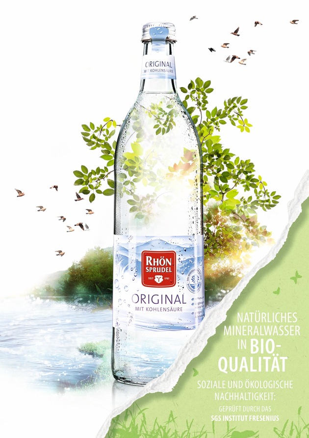 Presseinformation: RhönSprudel ist jetzt als „Premiummineralwasser in Bio-Qualität“ zertifiziert