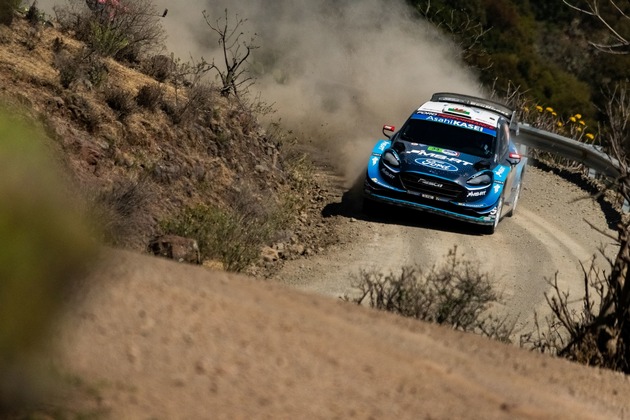 Dem Ford Fiesta WRC gelingt bei der WM-Rallye Mexiko der Sprung unter die besten Drei (FOTO)