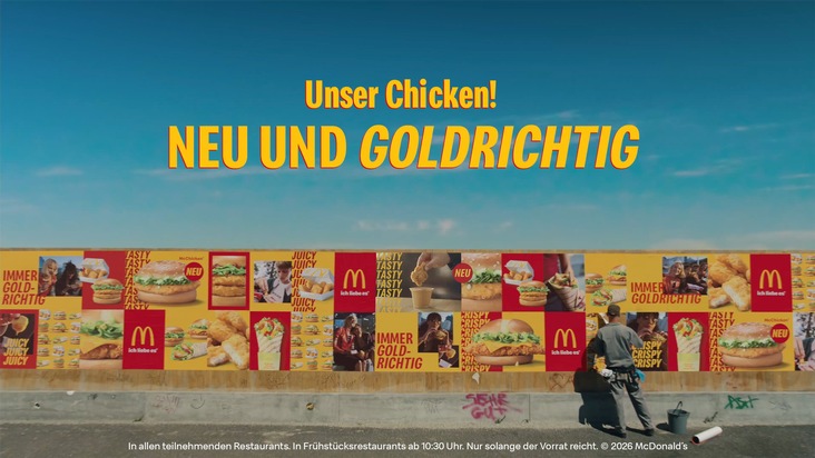 McDonald's Deutschland baut Chicken-Plattform weiter aus: McChicken&reg; wird rund, Sortiment w&auml;chst