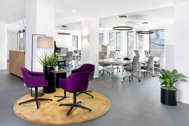 Das Kommunikationsbüro der Zukunft: PIABO bezieht neues Vitra Design-Office