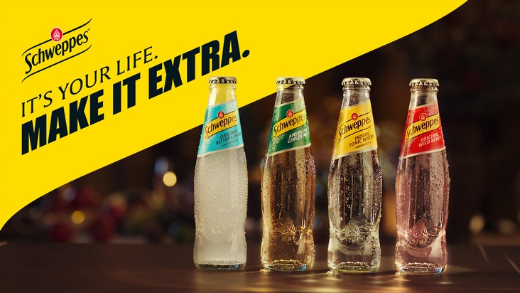 "It's your life. Make it extra." - Schweppes launcht neue Markenkampagne