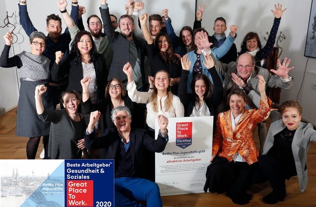 BeWo Plus Jugendhilfe gUG: Die BeWo Plus Jugendhilfe aus Köln ist der Gewinner im Wettbewerb Beste Arbeitgeber Deutschlands in der Branche Gesundheit & Soziales 2020 in der Größenklasse bis 49 Mitarbeitende