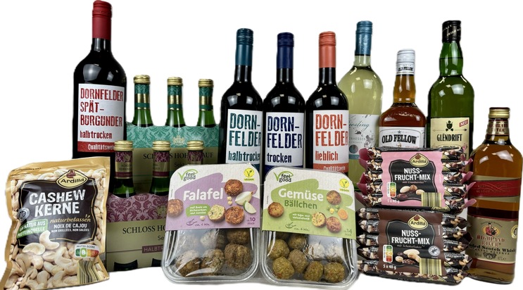 NORMA: Wein, Whiskey, Sekt und Knabbereien: NORMA senkt p&uuml;nktlich zum Fasching die Preise auf eine Vielzahl an Artikeln um bis zu 10 Prozent / S&uuml;ffig gut und lecker nussig