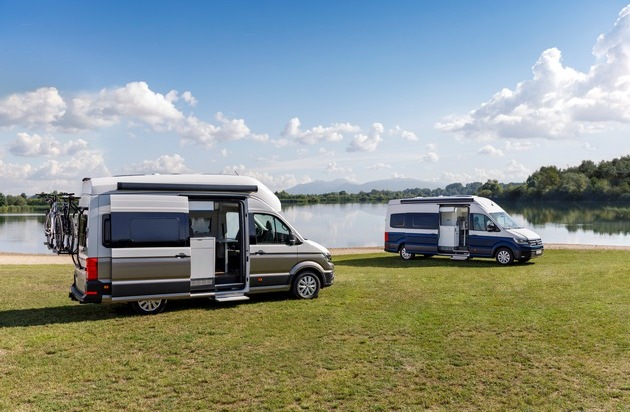 VW Volkswagen Nutzfahrzeuge AG: Volkswagen Nutzfahrzeuge zündet Premieren-Feuerwerk auf dem Caravan Salon 2018 / Doppelpremiere des Grand California: Einstiegspreis unter EUR 55.000,-