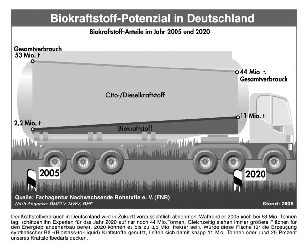 Biokraftstoff-Potenzial in Deutschland