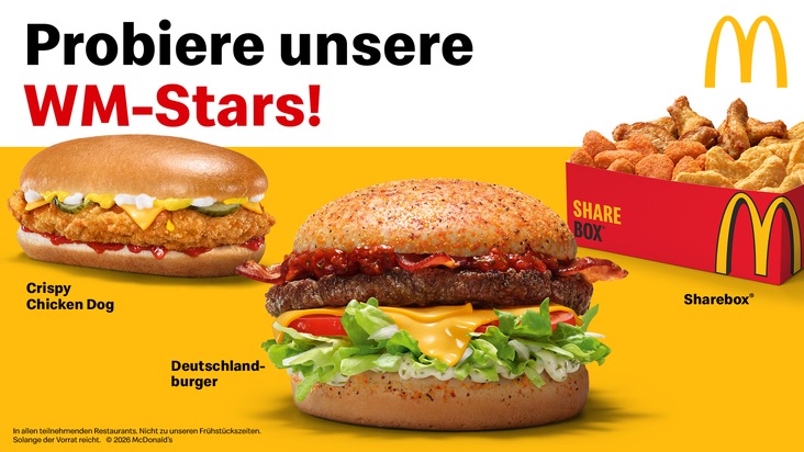 Mit Fan-Food und WM-Song: McDonald's Deutschland startet in den Fu&szlig;ballsommer 2026