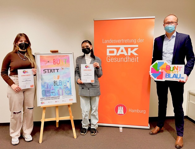 Hamburg: Schülerinnen aus Rotherbaum gewinnen landesweiten Plakatwettbewerb gegen Komasaufen