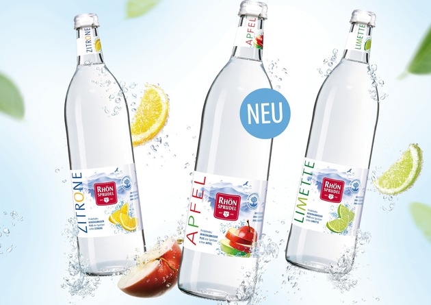 Presseinformation: RhönSprudel Mineralwasser PLUS jetzt mit einem Spritzer echten Apfelsaft