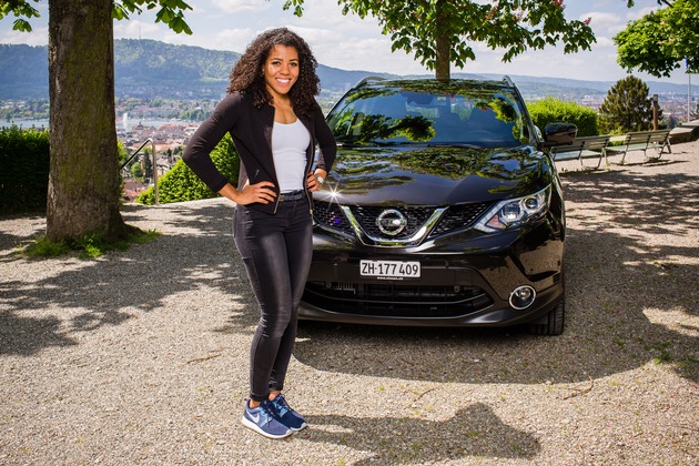 Schnellste Frau der Schweiz wird Nissan Botschafterin
